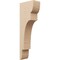 Ekena Millwork 6"W x 12"D x 36"H Thin New Brighton Rough Cedar Woodgrain TimberThane Corbel, Primed Tan CORUR06X12X36NEBRCPR - alternate 1